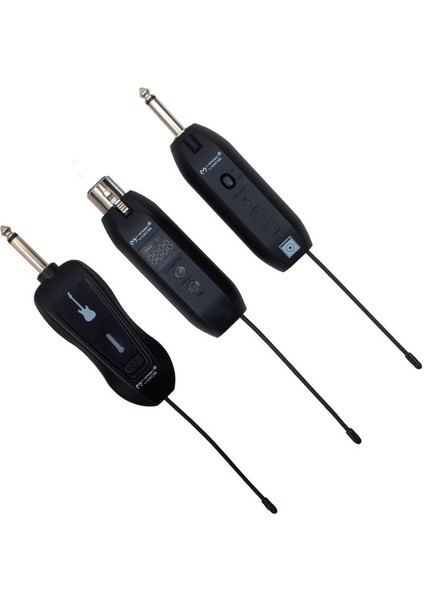 MV-19595 Uhf Kablosuz Amfi Mikrofon ve Enstrüman Aksesuarı Üçlü Set