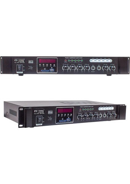 MV-540 80 Watt Usb-Sd-Bluetooth 2 Mikrofon Girişli 5 Bölgeli Hat Trafolu Anfi modelleri