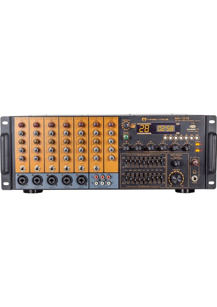 MV-1215 Usb-Bt-Uk Rms 200W - MAX.1600W 6 Zon Trafolu Küp Mixer Anfi
