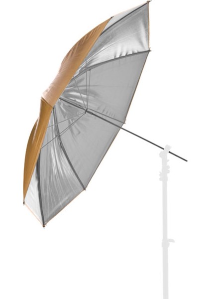 4534 Umbrella Reversible 100 cm Silver - Gold