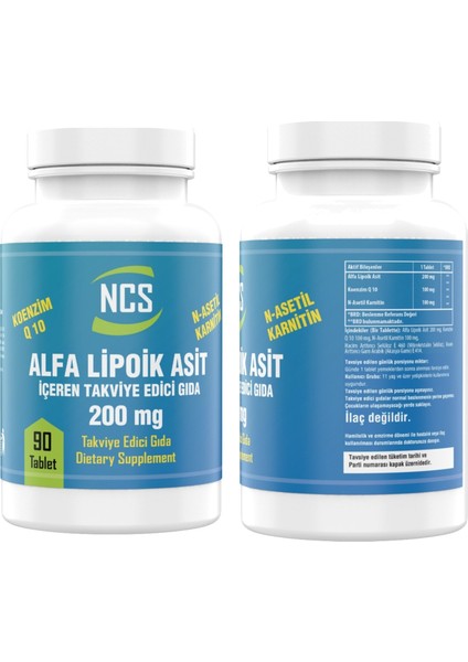 Alpha Lipoic Acid Coenzyme Q10 L-Carnitine 90 Tablet & Vitamin D3 + K2 Damla 20 ml