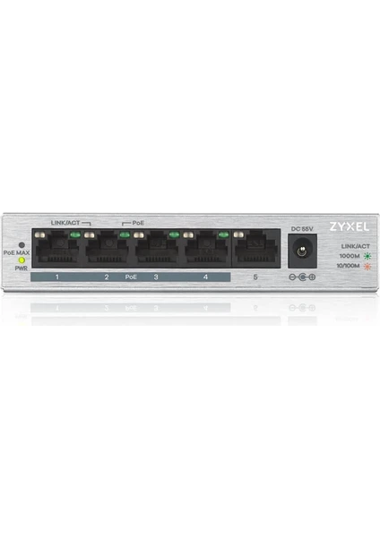 5port 60W 4port Poe GS-1005HP Gıgabıt Yönetilemez Switch Desktop