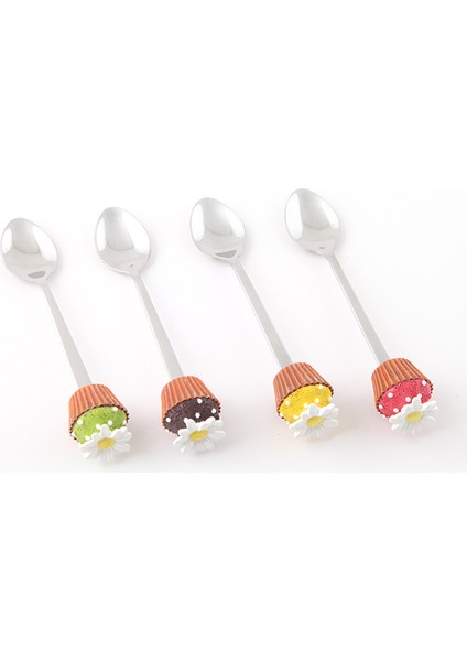 Çay Kaşığı, "papatyalı Cupcake'ler", 4'lü