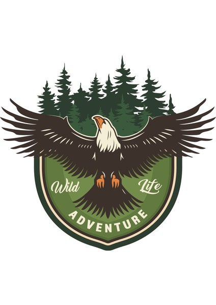 Quart Aksesuar Adventure Camping Off Road Sticker Kartal Eagle Sticker