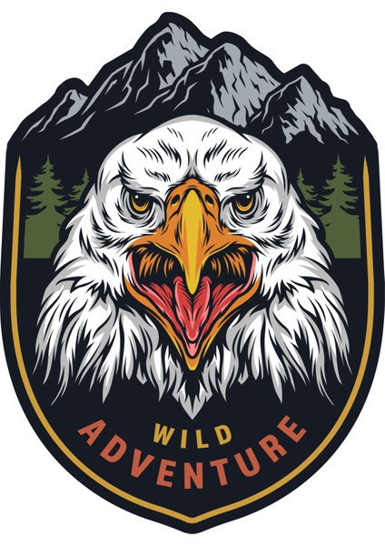 Off Road Camping Adventure Kamp Eagle Kartal Sticker