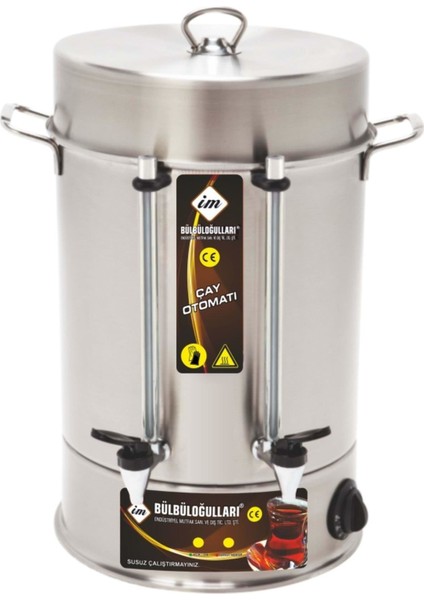 Çelik Basmalı Musluklu Çay OTOMATI-250 Bardak
