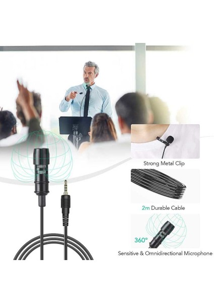 Canlı Yayın Yaka Mikrofon Dc-C5