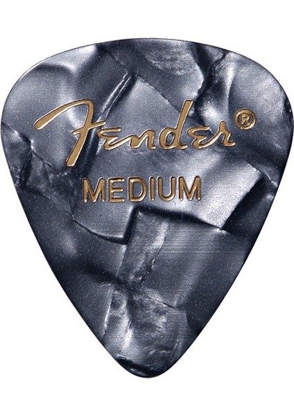351 Premium Celluloid Picks Black Moto - Medium - 1 Adet Pena