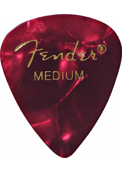 351 Premium Celluloid Picks Red Moto  - Medium - 1 Adet Pena