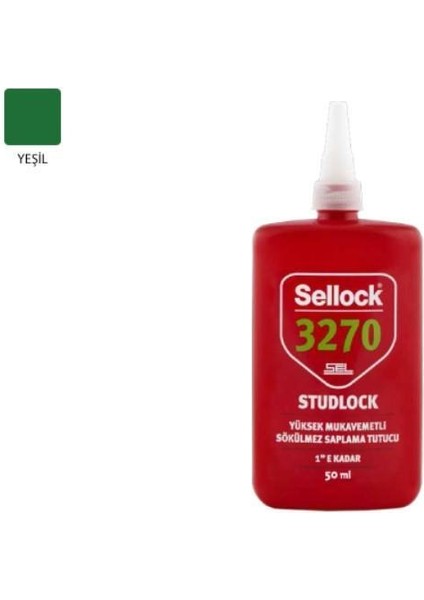 Sellock 3270 Sökülmez Civata Sabitleyici 50 ml