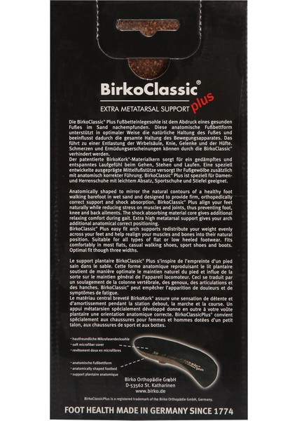 072601 Birkoclassic Plus Tabanlık 35-40