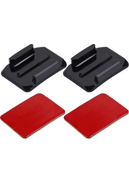 Tüm Aksiyon Kameralara Uyumlu 2 Adet Oval Zemin Aparatı+ 3m Yapışkan Bant