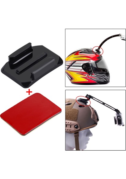 Tüm Aksiyon Kameralara Uyumlu 2 Adet Oval Zemin Aparatı+ 3m Yapışkan Bant indirimleri