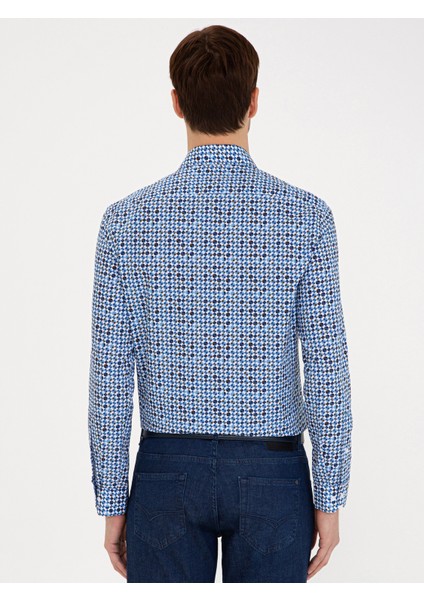 Mavi Slim Fit Gömlek