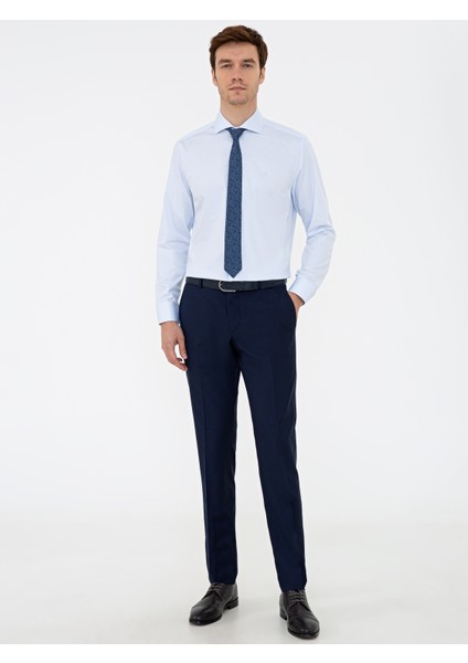 Açık Mavi Casual Fit Basic Gömlek