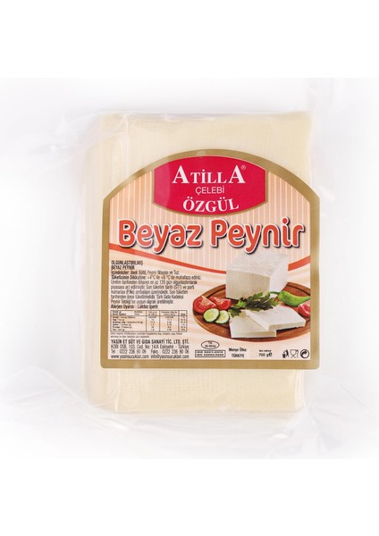 Yasin Gurme Açö Beyaz Inek Peyniri 700 gr