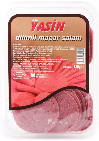 Sucukları Dilimli Macar Salam 120 gr