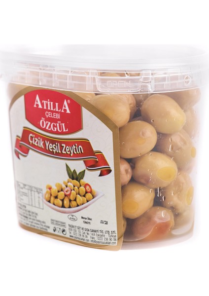 Atilla Çelebi Özgül Açö Yeşil Zeytin 500 gr