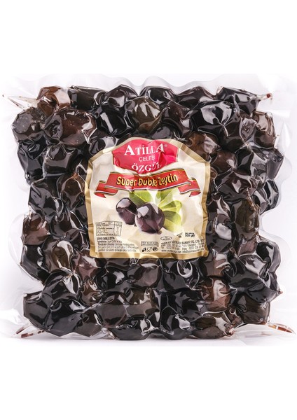 Atilla Çelebi Özgül Yasin Gurme Açö Süper Duble Siyah Zeytin 500 gr