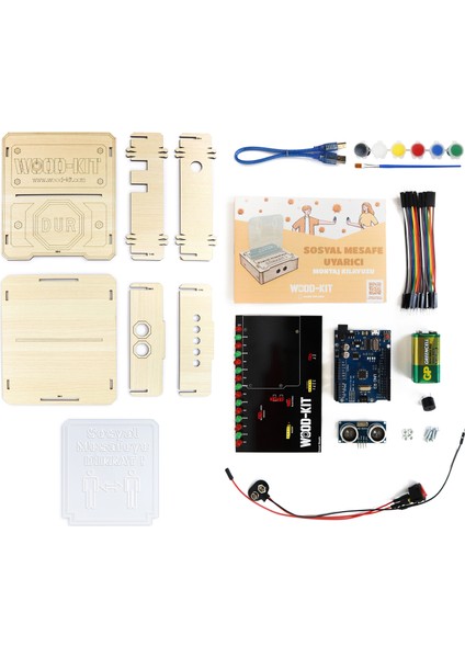 STEM Robotik Kodlama DIY Mucit Seti - Sosyal Mesafe Uyarıcı