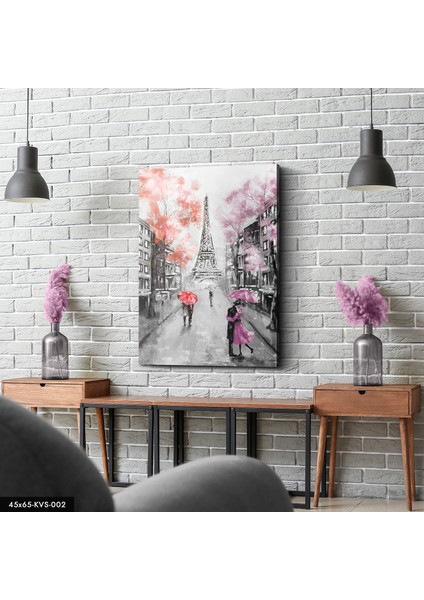 Eyfel Kulesi Aşk Kanvas - Canvas Tablo