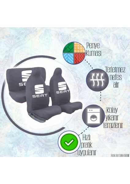 Seat Leon Penye Koltuk Kılıfı Full Araç Set fiyatları