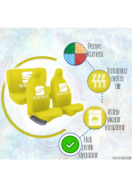 Seat Cordoba Araç Koltuk Kılıfı Tam Uyum Set
