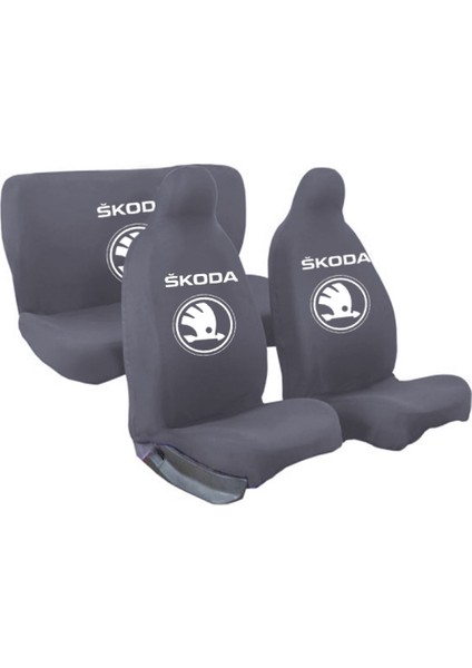 Skoda Forman Oto Araba Araç Koltuk Kılıfı 4 Parça Set