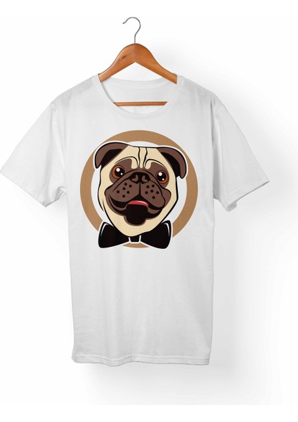 Pug Dog Çocuk Beyaz Tişört