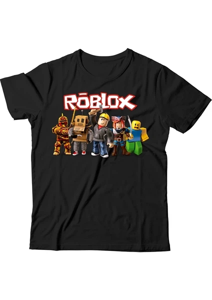 Roblox Çocuk Siyah Tişört