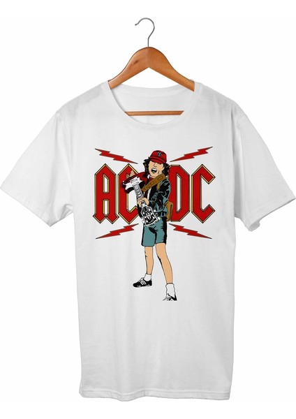 Ac Dc Çocuk Beyaz Tişört