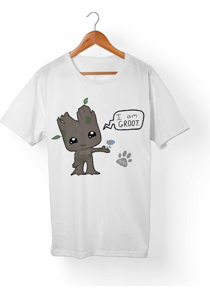 I'm Groot Çocuk Beyaz Tişört