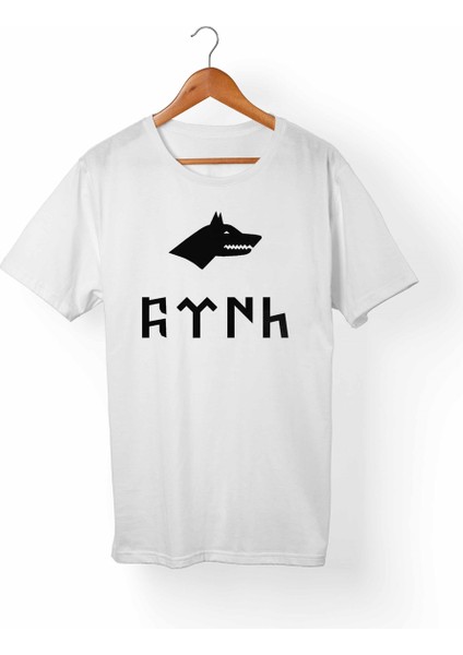 Ay Yıldız Türk-Bozkurt Çocuk Beyaz Tişört