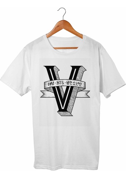 Bts Çocuk Beyaz Tişört