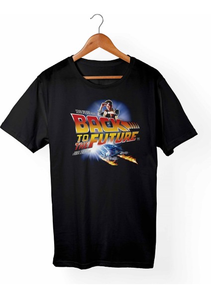 Back To Future -Geleceğe Dönüş Çocuk Siyah Tişört
