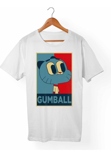 Gumball Çocuk Beyaz Tişört