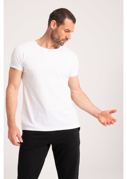 %100 Pamuk Yüksek Kalite Kumaş Erkek Tişört., Rahat Fit Kesim Beyaz Erkek Tshirt fiyatları