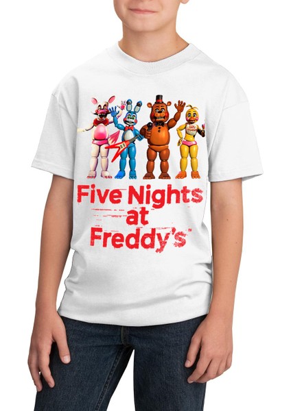 Fnaf Five Nights At Freddy's Çocuk Tişört