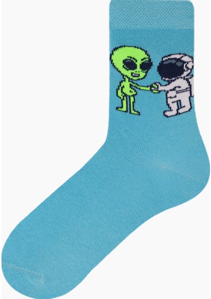 Space Collection Kutulu 4'lü Çocuk Çorabı 1
