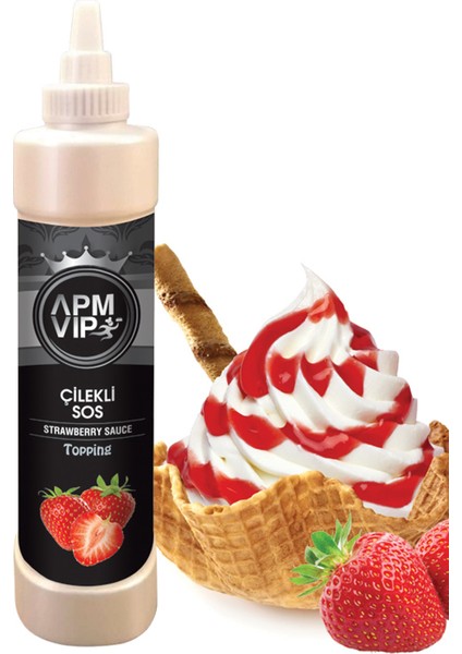 Vip Çilekli Topping Sos 1 kg