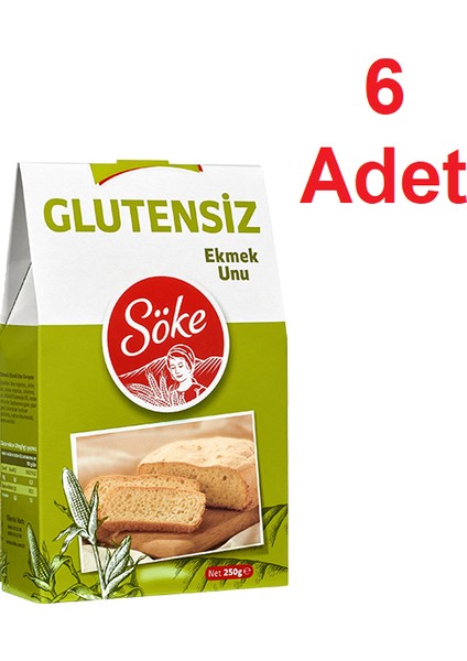 Glutensiz Ekmek Unu - 250 gr x 6'lı