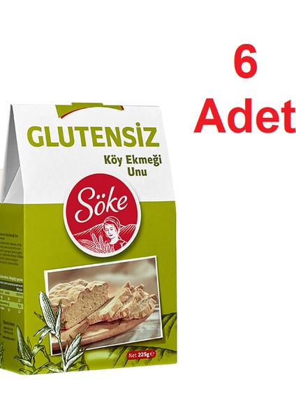 Glütensiz Köy Ekmeği Unu - 225 gr x 6 'lı