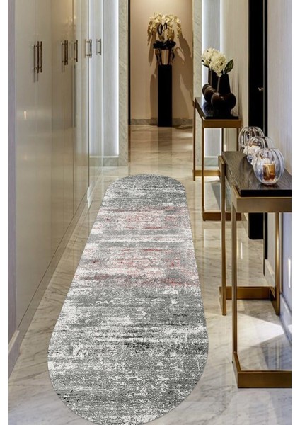 Lacivert Kristal Desenli Halı (Makinada Yıkanabilir Kaymaz DotTaban) - CP552