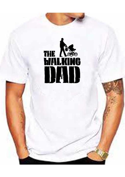 The Walking Dad Baskılı Babalara Özel Tişört