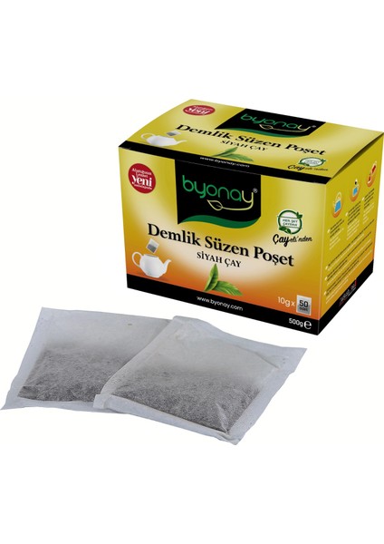 Demlik Poşet Siyah Çay 500 gr (10 gr X50)