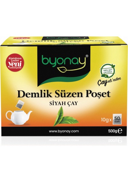 Demlik Poşet Siyah Çay 500 gr (10 gr X50)