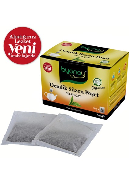 Demlik Poşet Siyah Çay 500 gr (10 gr X50)