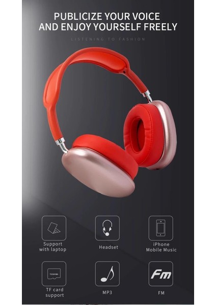 P9 Bluetooth Kablosuz Kulaklık Mavi