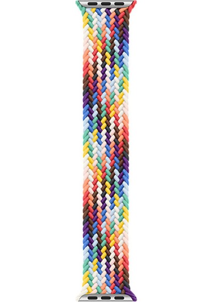 Apple Watch Uyumlu Series 1 2 3 4 5 6 42MM Kordon Solo Loop Renkli Xsmall Krd 32