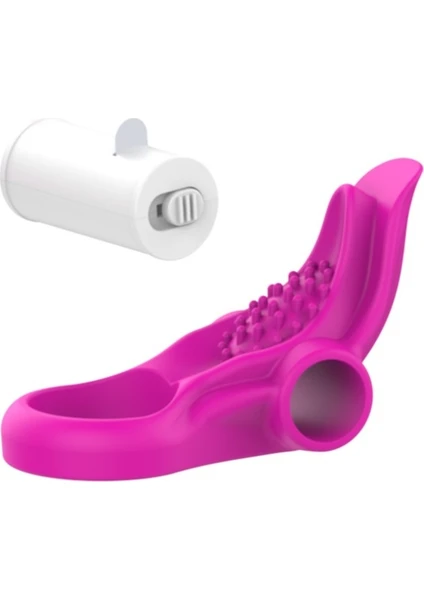 Pretty Love Protection Silicone Tongue Güçlü Titreşimli Penis Halkası